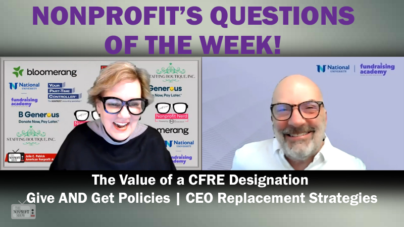 Cfre Sheepskin Value | Give and Get Policies | Ceo Replacement Strategies