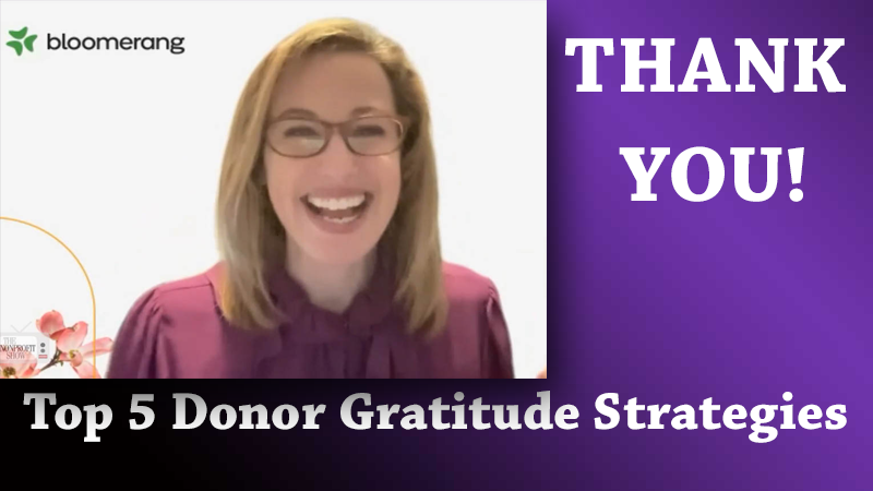 Top Five Gratitude Strategies for nonprofits