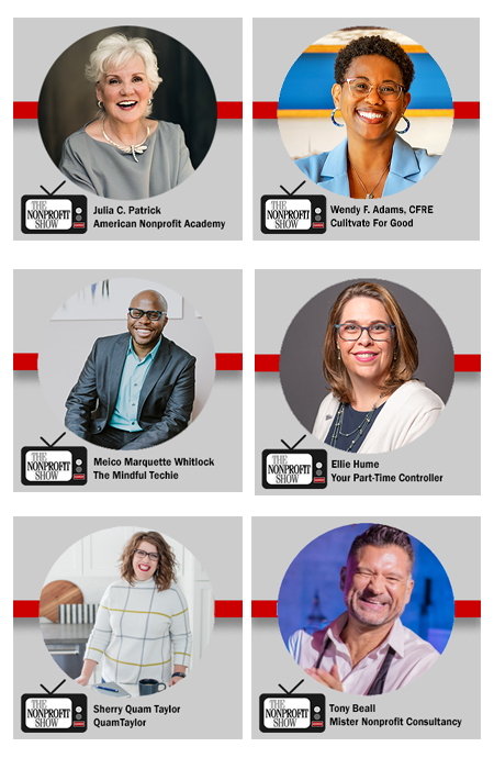 images of cohost panel from the nonprofit show