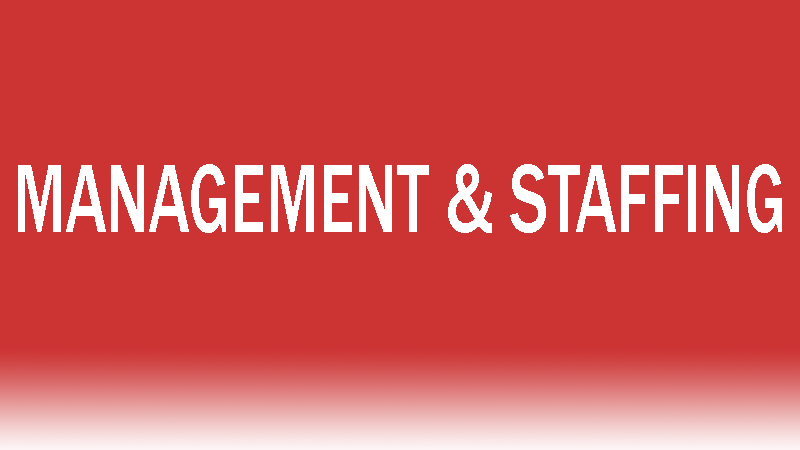 management and staffing 