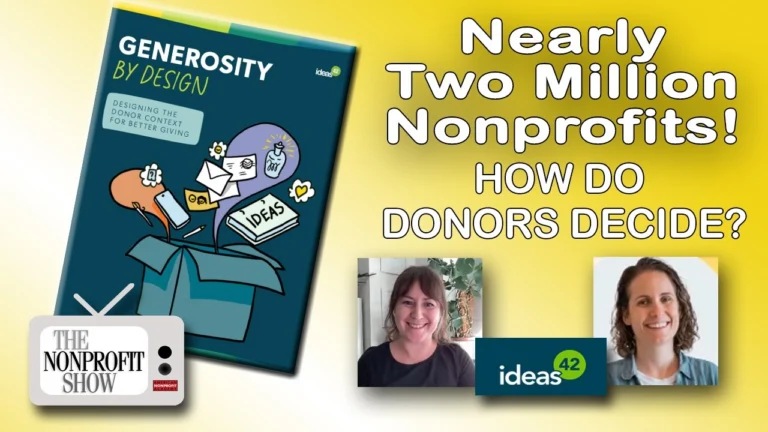 Nearly 2 Million Nonprofits: How Do Donors Decide?