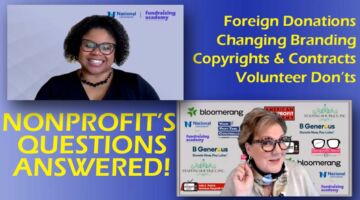 Nonprofit's Questions This Week Nonprofit's Questions This Week