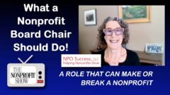 What A Nonprofit Board Chair Should Do! What A Nonprofit Board Chair Should Do!