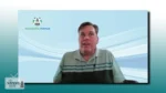 Man speaking in a virtual studio background with the Accessible Avenue logo in the top left corner and a teal gradient frame around the screen.