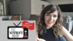 Smiling woman sitting on a couch with a graphic overlay for 'The Nonprofit Show' and a red 'Best Practice Tip' badge.